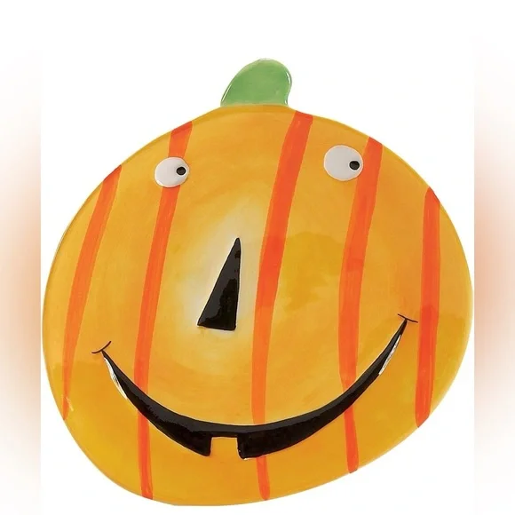 Boston Warehouse Pumpkin Patch Shaped Plate Set of 4 - Picture 4 of 11